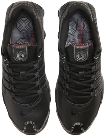Tênis de corrida masculino Nike Shox NZ, Black/Varsity Red/White