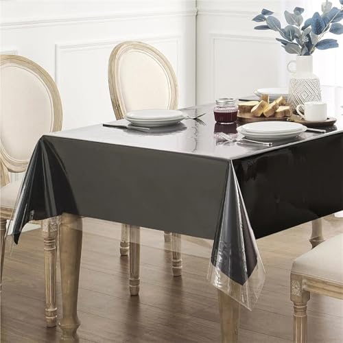 Nappe Transparente PVC pour Repas de Famille et Table à Manger - 3