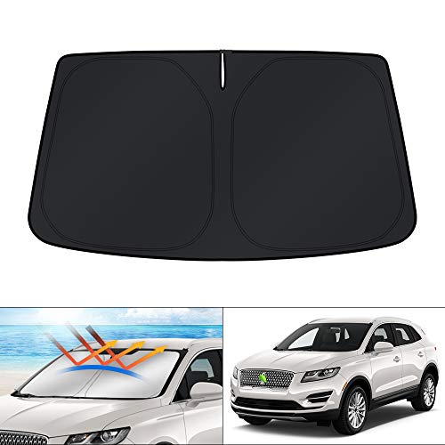 Image of KUST Windshield Sun Shade for Lincoln MKC SUV 2015 2016 2017 2018 2019 Sunshade Accessories Window Sun Protector Foldable Block UV Rays Keep Car Cooler