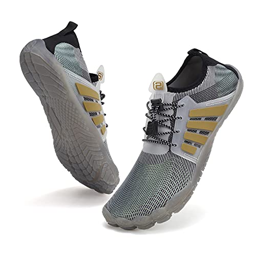 Image of Water Shoes for Men Barefoot Quick-Dry Aqua Sock Outdoor Athletic Sport Shoes for Kayaking, Boating, Hiking, Surfing, Walking