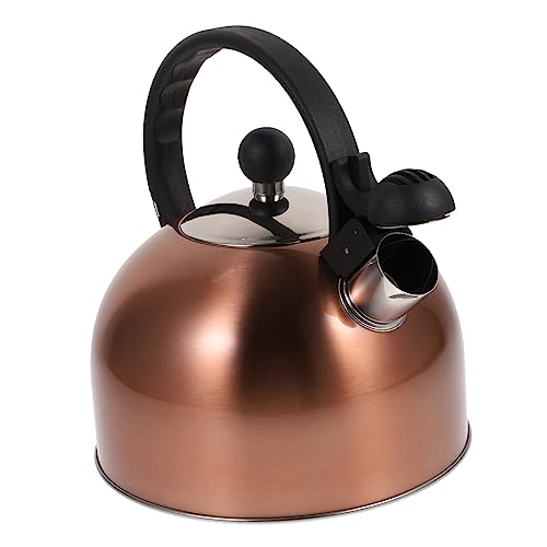 IMIKEYA 1 teiera per stufa caffettiera con fischietto scaldabagno con forte fischio bollitore bollitore ad acqua calda ad alta temperatura contenitore per bollire l'acqua in acciaio inox 201 1