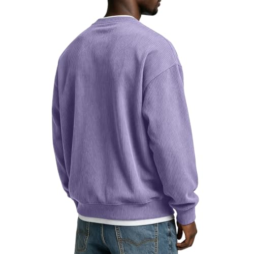 Corduroy Long Sleeve Henley Shirts for Men Casual Pullover Fall Shirt - image 5