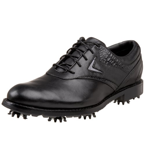 Zapatos de golf Callaway Ft Chev Saddle negros de hombre para un swing estable