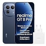 realme GT 8 Pro Smartphone 12GB+256GB, Sistema de cámara RICOH GR, Cámara con teleobjetivo ultranítida de 200 MP, Snapdragon 8 Elite Gen 5, Batería Titan de 7000 mAh, con Adaptador, Azul