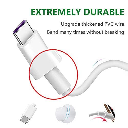 Image of Charger for Samsung Galaxy A12 Charger Original Adapter Like Wall Charger | Mobile Charger | Qualcomm QC 3.0 Quick Charge Adaptive Fast Charging , Rapid , Dash , VOOC , AFC Charger With 1 Meter Type C USB Data Cable ( 3.0 Amp , SMG-WHITE )