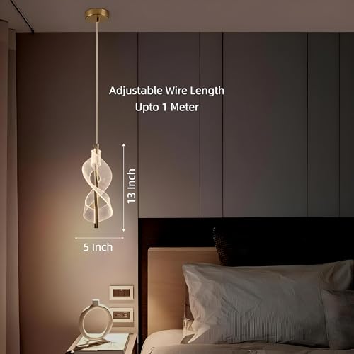 Image of FILLISKA 3 in1 Colour Changing LED Luxurious Hanging /Pendant Light (FrenchGold-PAY1618)