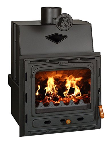 Peso: 89 kg Inserto Moderno Multi Fuel Costruito in Legno Stufa Camino Prity cm
