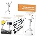 LIOOBO Adjustable Snare Drum Stand with Drumstick Holder Liftable Alloy Percussion Accessory Rack for Drum Set Suitable for Practice and Performance