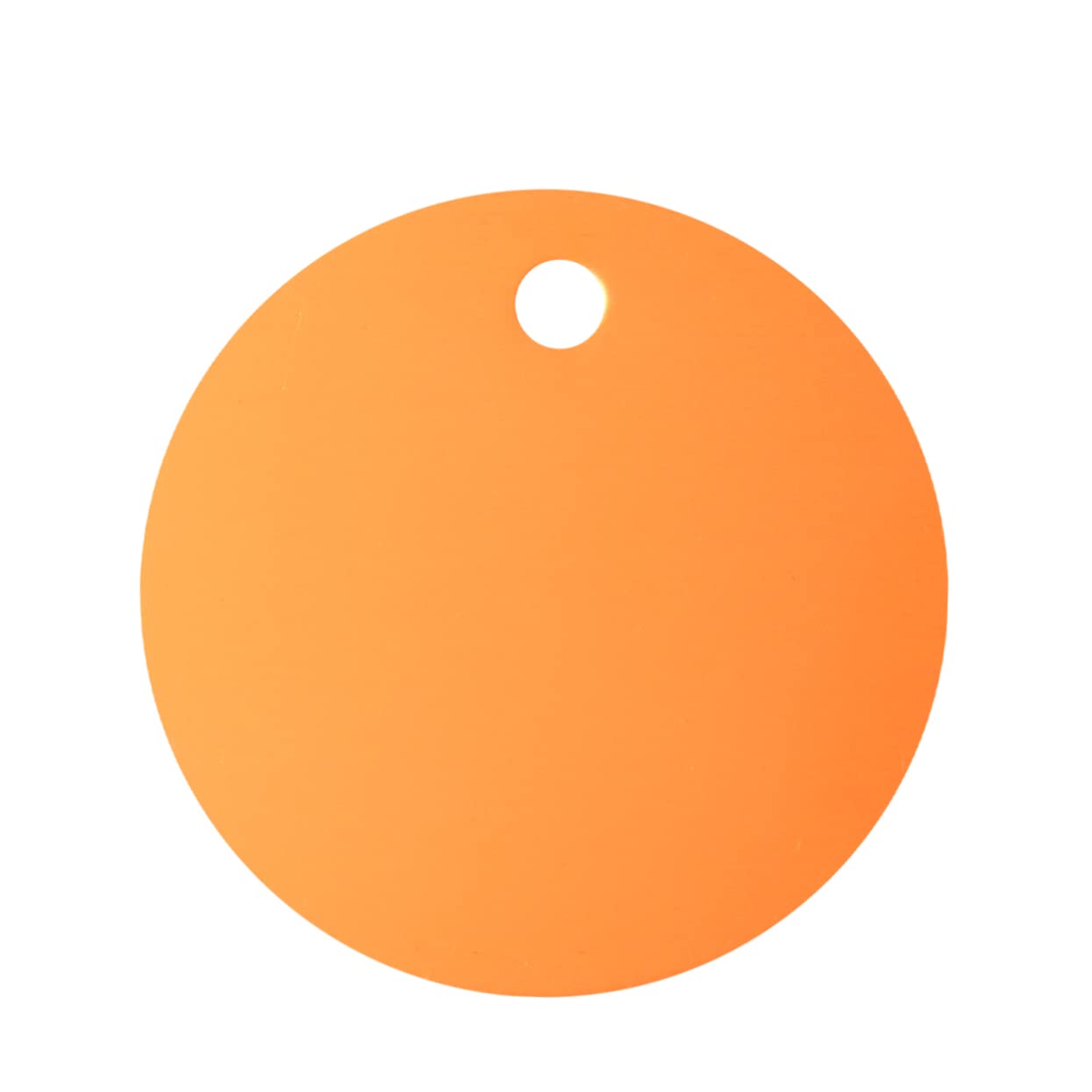 EXCEART 4 Sätze Gravierbare Hundemarken Gravierbare Marken Haustier-id-marke Hundemarken Stilvolle Orangefarbene Runde Haustieranhänger Aus Aluminiumlegierung Zugseil 25 Stück * 4