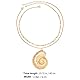 COSMEVIVI 1satz Goldene Conch Halskette Kreative Muschelkette Als Strand-accessoire Für Urlaub Und Partys Eleganter Schmuck Für Damen Einzigartiges