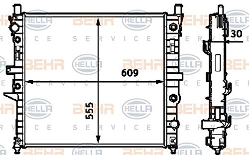 Behr Hella Service 376718571 Radiator