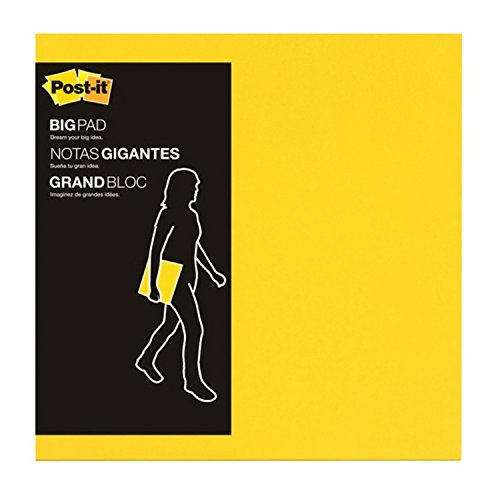 Post-it BP11Y Big Pad, 11 x 11, Bright Yellow, 30 Sheets/Pad (MMMBP11Y)