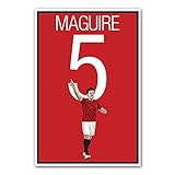Graphics 17 Harry Maguire Poster - Man Utd Soccer Print - Soccer Art - Unframed Football Print - Soccer Decoration - MaguireSoccer Poster MaguireFootball Art