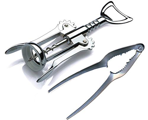 ZASEVES cavatappi levatappi con schiaccianoci apribottiglia Duetto Apri e schiaccia Prodotti Italiani CREAZIONI i Colori nel Cuore