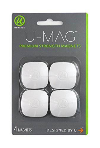 U Brands Signature Dry Erase Board Magnets, 4-Count