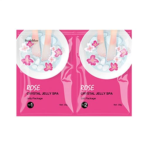Paquete de remojo de pies de pedicura, gel de cristal para spa, remojo de pies de gelatina de pedicura, hidratante y 16 cm, lavanda/rosa/naranja, para un mejor suavizado y cuidado de los pies