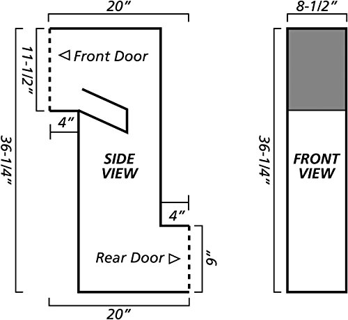 Qualarc Man-S-1400Bl Manchester With Security Chute Column Mount Mailbox Plain Door In Black #TOP3