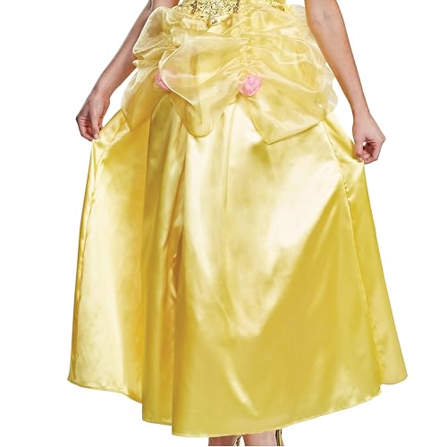Belle Costume, Official Disney Princess Beauty and the Beast Costume Dress, Adult Size Medium (8-10) by Disguise - Used condition - Image 3