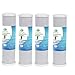 4 Pack Flow-Pur 8 Carbon Block Filter Comparaible Cartridge WCBCS-975-RV by CFS