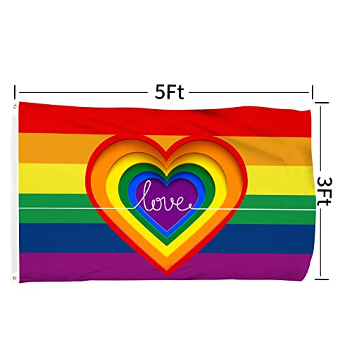 MENGCONG Rainbow Pride Flag for Outdoor Celebration #TOP21
