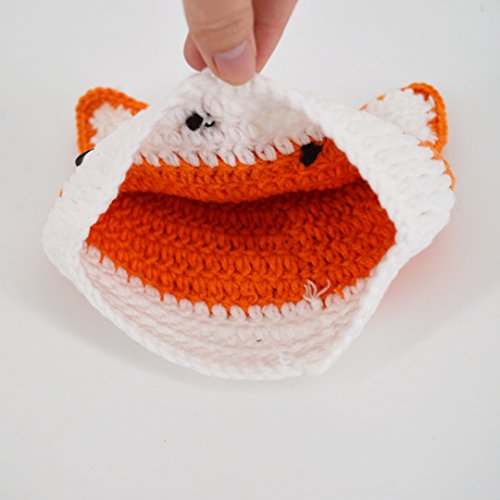 Baby Winter Warm Hats Cute Fox Animal Crochet Coif Hood Beanies Cap3
