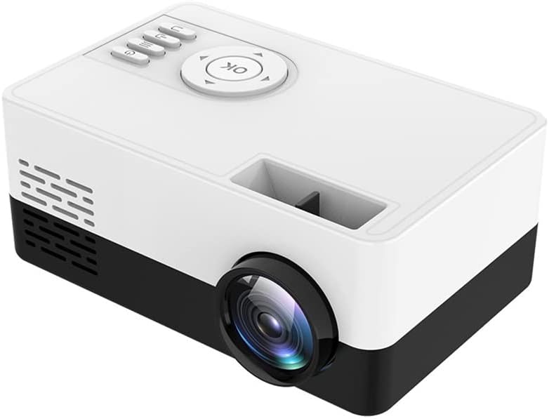 WERFDS Mini Home Projector Support 1080P AV USB SD Card USB Portable Projector