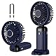 Rafada Handventilator, Tragbarer Mini Ventilator, Wiederaufladbar, Kleiner Taschenventilator Mit 5 Geschwindigkeitsstufen, Integrierter 4200mAh-Akku, Faltbarer USB-Ventilator für Büro, Outdoor