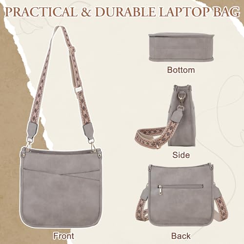 Image of VX VONXURY Crossbody Bags for Women,Trendy Vegan Leather Shoulder Handbags,Fashion Hobo Purses with 2 Wide Straps