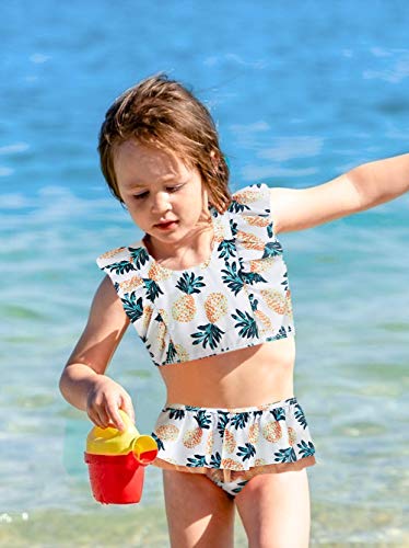 image for swimsobo Toddler Baby Girls Bathing Suit Colorful Hawaiian Pineapple P