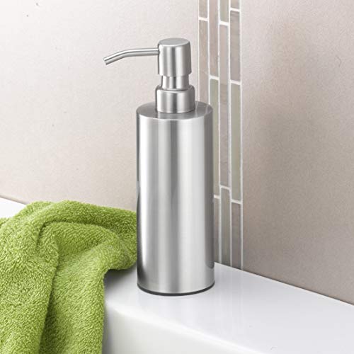 Seifenspender Amare Silber im Zylinderdesign