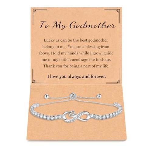 Gift for Best Friends Mom Daughter Girlfriend Wife Grandma Sister Bestie, Infinity Love Heart Bracelets for Birthday Christmas Valentins's Day Mother'