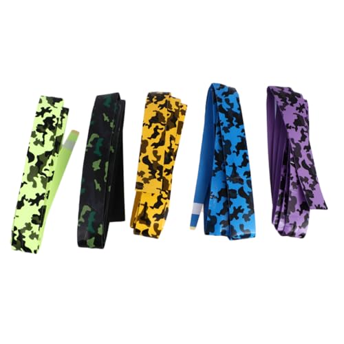 Abaodam Badminton Racket Grip 5 Pcs Overgrip Anti-Slip Fishing Rod Grip Sweat Absorption Belt Sweatband for Tennis