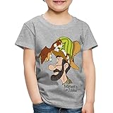 Spreadshirt Pettersson Und Findus Unterhalten Sich Kinder Premium T-Shirt, 98-104, Grau meliert