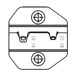 Proskit CP-3003D46, Die Set for Insulated Open Barrel Connectors Commercial Type