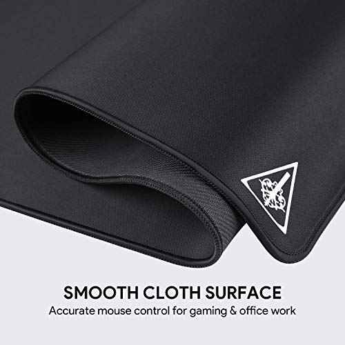 Large Extended Mouse Pad, Gaming Mouse Pad, Big Mouse Pad, Durable 35.4X15.7X0.18 Waterproof Non-Slip Base Long Keyboard Xxl Mouse Pad With Stitched Edges For Office Gaming, Black #TOP3