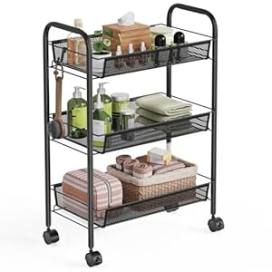 WELDUN WDEU-TOW302BK 3-Ebenen Rollwagen Schwarz