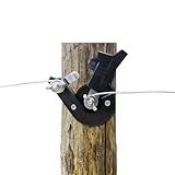 Cut Off Switch Electric Fence Switch of Plastic Single Pole Portable Reliable Power Control Black
