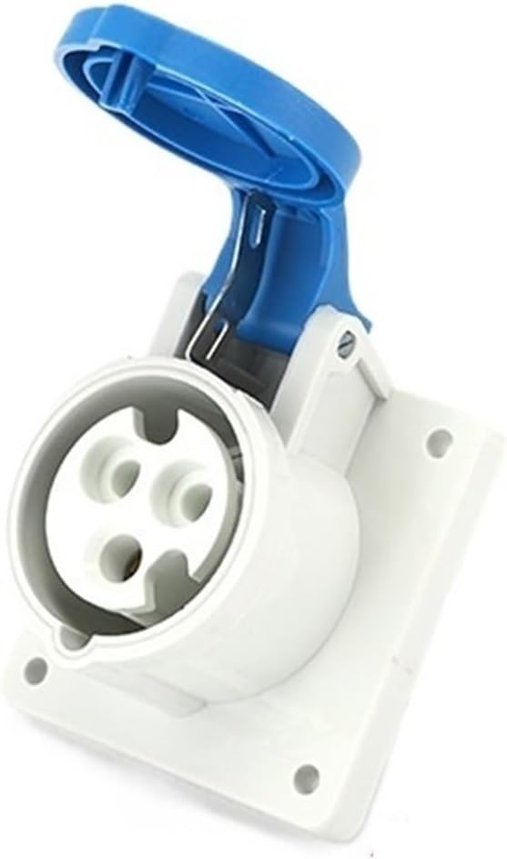 Male and Female Butt Plug and Socket 16A 32A IP44 Waterproof Industrial Connector Exposed and Concealed Blue(LX 315Z 5 core 16A)