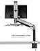 Mount-It! Sit Stand Workstation for Single Monitor and Keyboard - Height Adjustable Standing Desk Mount with Monitor Mount and Keyboard Tray