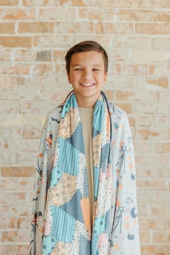 Image of Copper Pearl Jumbo 3-Layer Baby Blanket: Soft Baby Quilts for Boys and Girls | Breathable, Cozy, Toddler Blanket | Baby Quilt for Newborns | 60x72 Premium Material | Nightmare Before Christmas