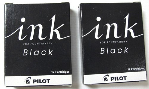 パイロット万年筆用 カートリッジインキ（黒） レビュー【耐水性
