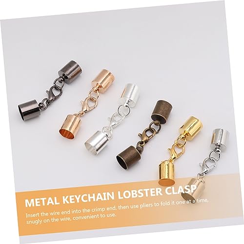 Kit de DIY argenté vieilli avec fermoirs type homard pour la fabrication de bracelets de mode