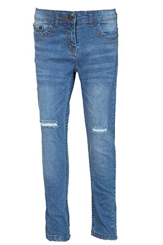A H Denim Kids Boys & Girls Ripping Jeans Fashion Stretchy Fit Trouser Pants Jeggings Trouser & Legging New Age 5-14 Years (Blue, 5 to 6 Years)