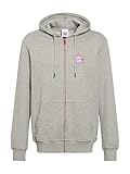 FC Bayern München Herren Zip-Jacke Logo grau, L