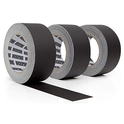 New: Black Gaffers Tape - 3 Pack, 30 Yards & 2 inch Wide- 3 roll Bulk Set Refills case. Multi-Pack Waterproof Gaffer Matte Cloth Fabric for pro Photography, Filming Backdrop, Production Equipment