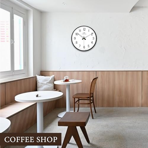 Image of IIK Collection 12-Inch Plastic Designer Analogue Sweep Silent (No Tic-Tic Sound) Quartz Movement Round Wall Clock for Home, Wall Clock for Living Room, Bedroom, (30 Cm X 30 Cm X 6 Cm), Multicolor