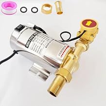 100W 110V Water Pressure Booster Pump 15 PSI Household Automatic Home Booster Pump with Water Flow Switch for Home Kitchen Bathroom Irrigation