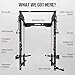 GOIMU WM3-V4 Folding Squat Rack, Wall Mounted Power Rack with Dual Independent Pulley System, Functional Trainer with 5 Adjustable Function Modes for Space Saving (WM3 Folding Cage Black)