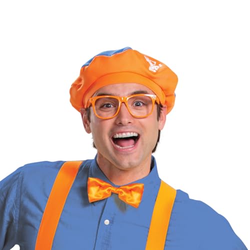 image for Disguise Men's Kit for Adult, Official Blippi Outfit with Hat Glasses 