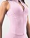 GYM RAINBOW Zip Up Sleeveless Cropped Tank Top Bbl Jacket Lightweight Workout Jackets for Women Slim Fit Gym Running Vest(Pink Lady,Small)